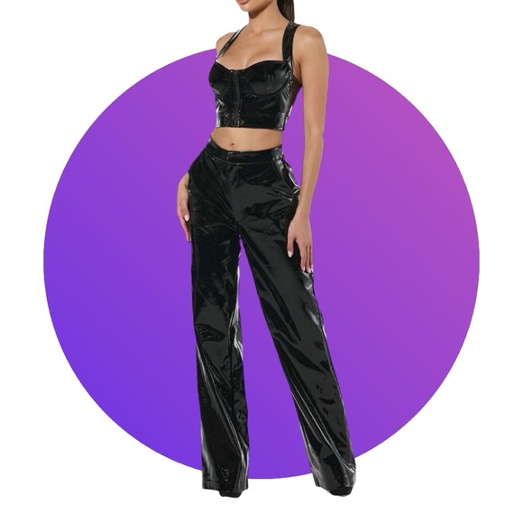 🌼 NWOT Naked Wardrobe Vinyl Corset Top 🌼 - Picture 3 of 10